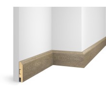 Плинтус 80x16x2400 мм, дуб Корсика, иск. шпон, EP07 в Казани