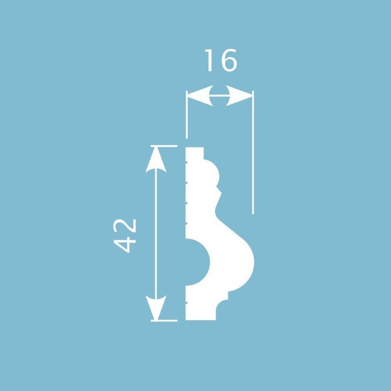 Молдинг М037, 42х16 в Казани