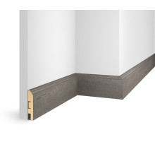 Плинтус 80x16x2400 мм, дуб Сицилия, иск. шпон, EP07 в Казани