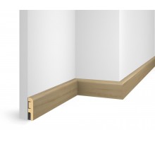 Плинтус 60x16x2400 мм, дуб Беленый, иск. шпон, EP02 в Казани