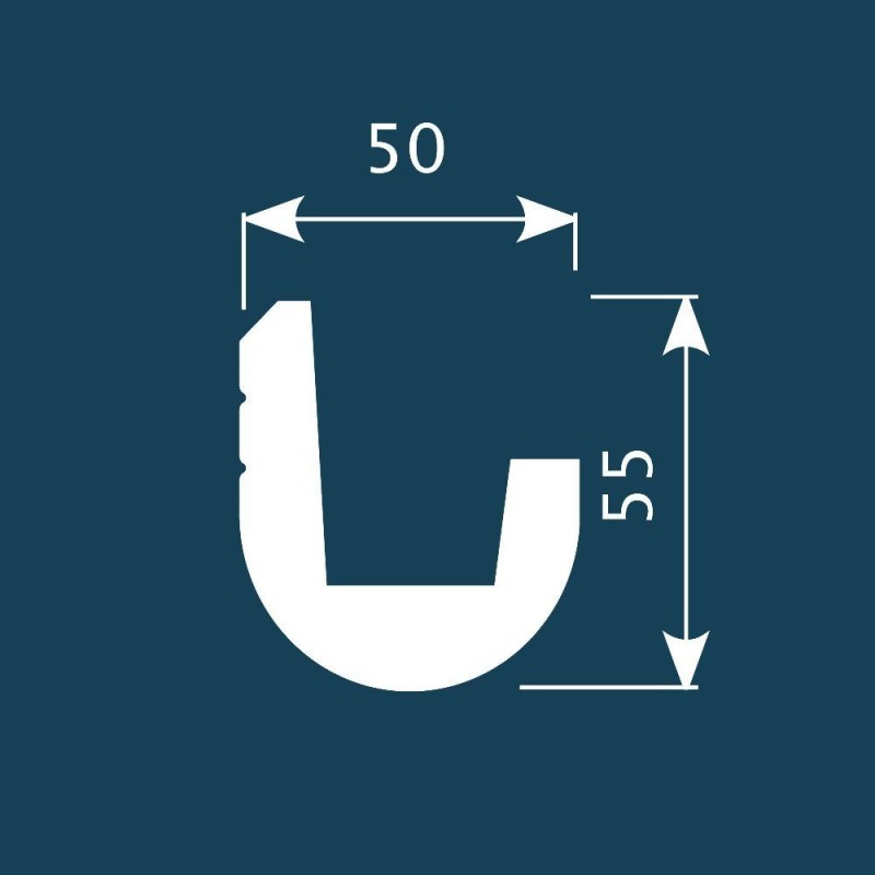 Карниз К024, 55х50, экополимер в Казани