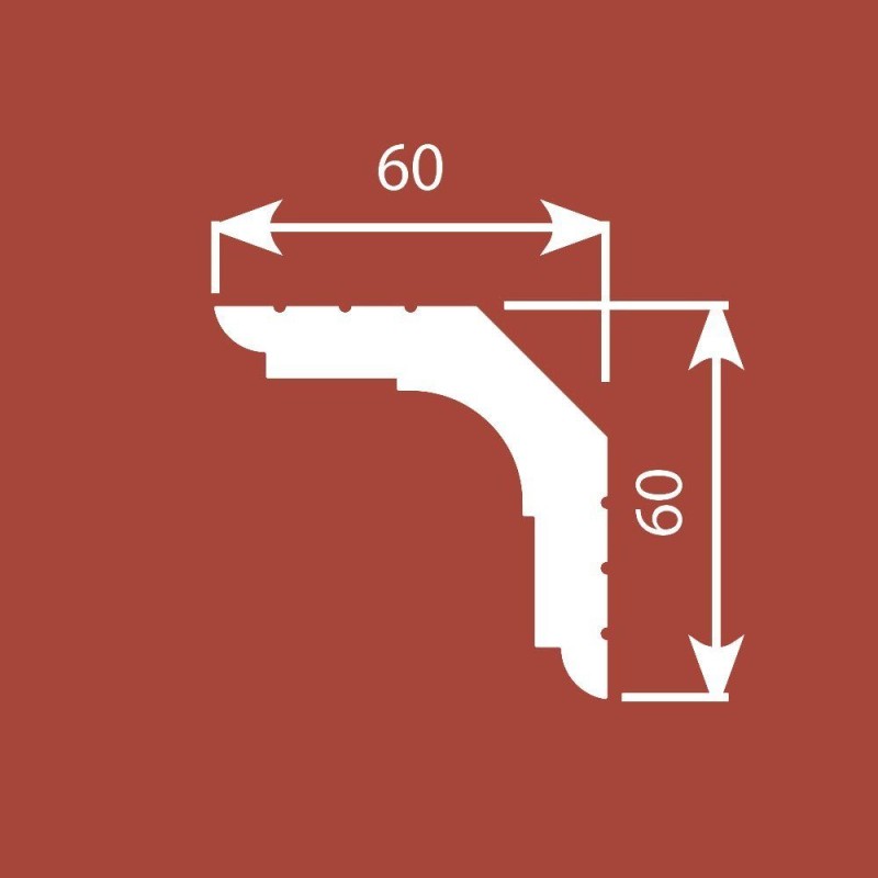 К6, Карниз 60х60, экополимер в Казани