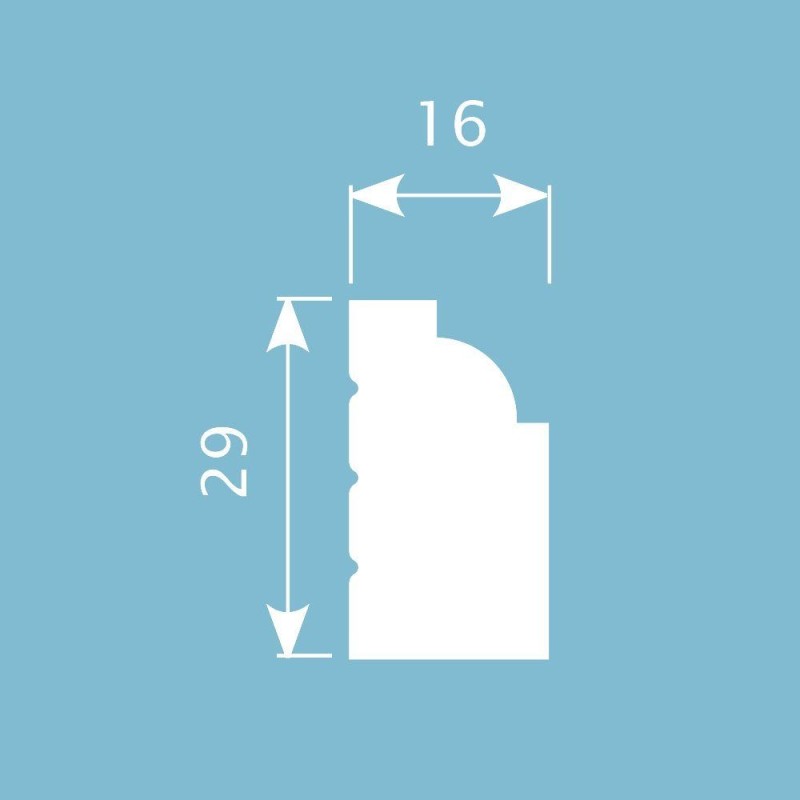 Молдинг М004, 29х16, экополимер в Казани