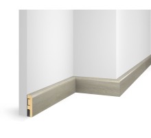 Плинтус 60x16x2400 мм, дуб Светлый, иск. шпон, EP02 в Казани