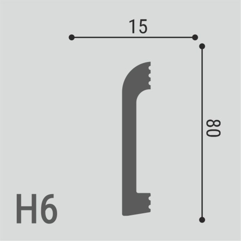 Плинтус напольный Н 6
