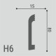 Плинтус напольный Н 6