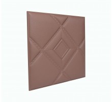 Мягкая стеновая панель из экокожи Luck 400 х 400 мм - Salmon в Казани