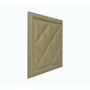 Мягкая стеновая панель из экокожи Classic 400х400 мм - Brandy в Казани