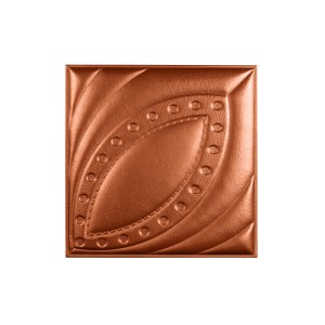Мягкая стеновая панель из экокожи Petal 400х400 мм - Bronze в Казани