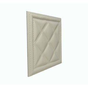 Мягкая стеновая панель из экокожи Classic 400х400 мм - Almond в Казани