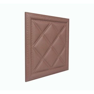 Мягкая стеновая панель из экокожи Classic 400х400 мм - Salmon в Казани