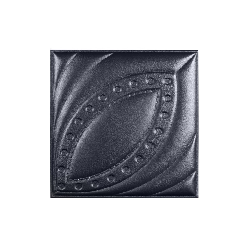 Мягкая стеновая панель из экокожи Petal 400х400 мм - Platinum