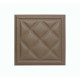 Мягкая стеновая панель из экокожи Classic 400х400 мм - Coffee