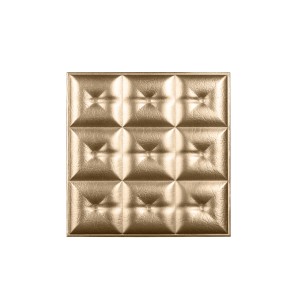 Мягкая стеновая панель из экокожи Boss 400х400 мм - Gold в Казани