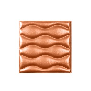 Мягкая стеновая панель из экокожи Wave - Bronze в Казани