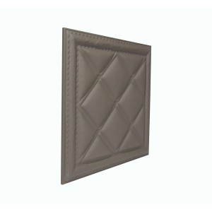 Мягкая стеновая панель из экокожи Classic 400х400 мм - Chestnut в Казани
