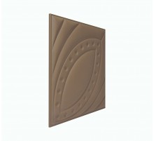 Мягкая стеновая панель из экокожи Petal 400х400 мм - Coffee в Казани