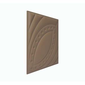 Мягкая стеновая панель из экокожи Petal 400х400 мм - Coffee в Казани