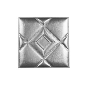 Мягкая стеновая панель из экокожи Luck - Silver в Казани