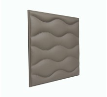 Мягкая стеновая панель из экокожи Wave 400 х 400 мм - Chestnut в Казани
