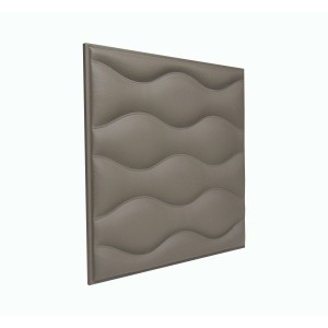 Мягкая стеновая панель из экокожи Wave 400 х 400 мм - Chestnut в Казани