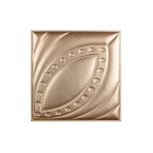 Мягкая стеновая панель из экокожи Petal 400х400 мм - Gold в Казани