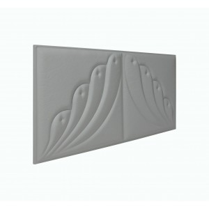 Мягкая стеновая панель Angel 300х600 мм - Gray