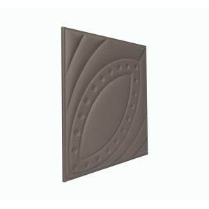 Мягкая стеновая панель из экокожи Petal 400х400 мм - Chestnut в Казани