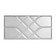 Мягкая стеновая панель Road 300х600 мм - Silver