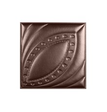 Мягкая стеновая панель из экокожи Petal 400х400 мм - Nut