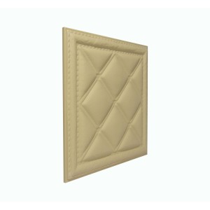 Мягкая стеновая панель из экокожи Classic 400х400 мм - Peach в Казани