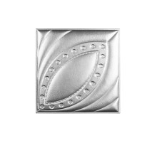 Мягкая стеновая панель из экокожи Petal 400х400 мм - Silver в Казани
