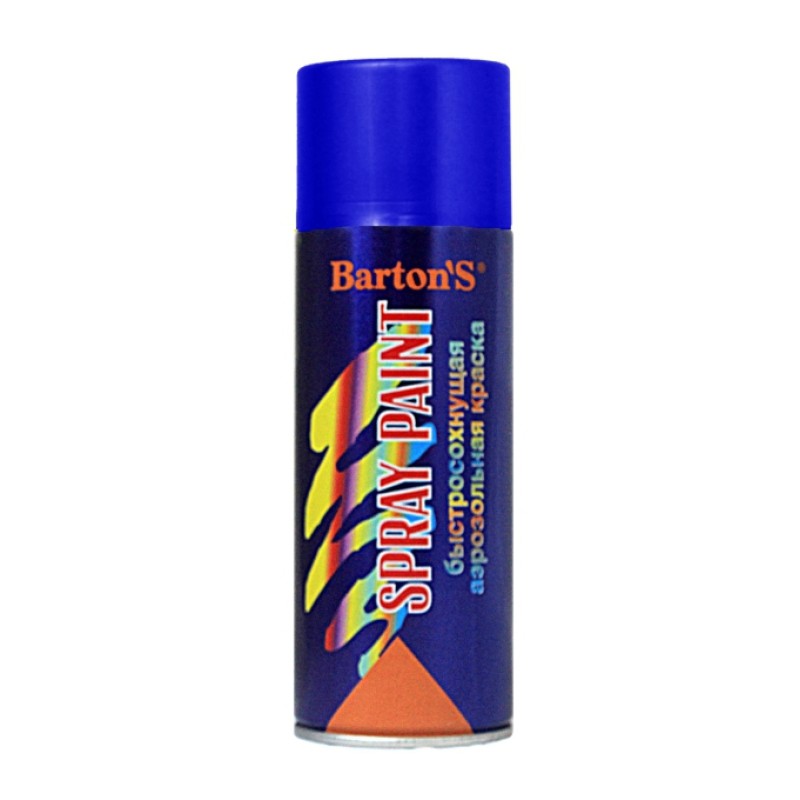 Краска аэрозольная Barton'S Spray Paint Голубая глянец в Казани