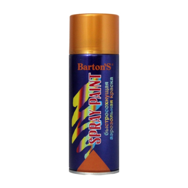 Краска аэрозольная Barton'S Spray Paint Золото в Казани