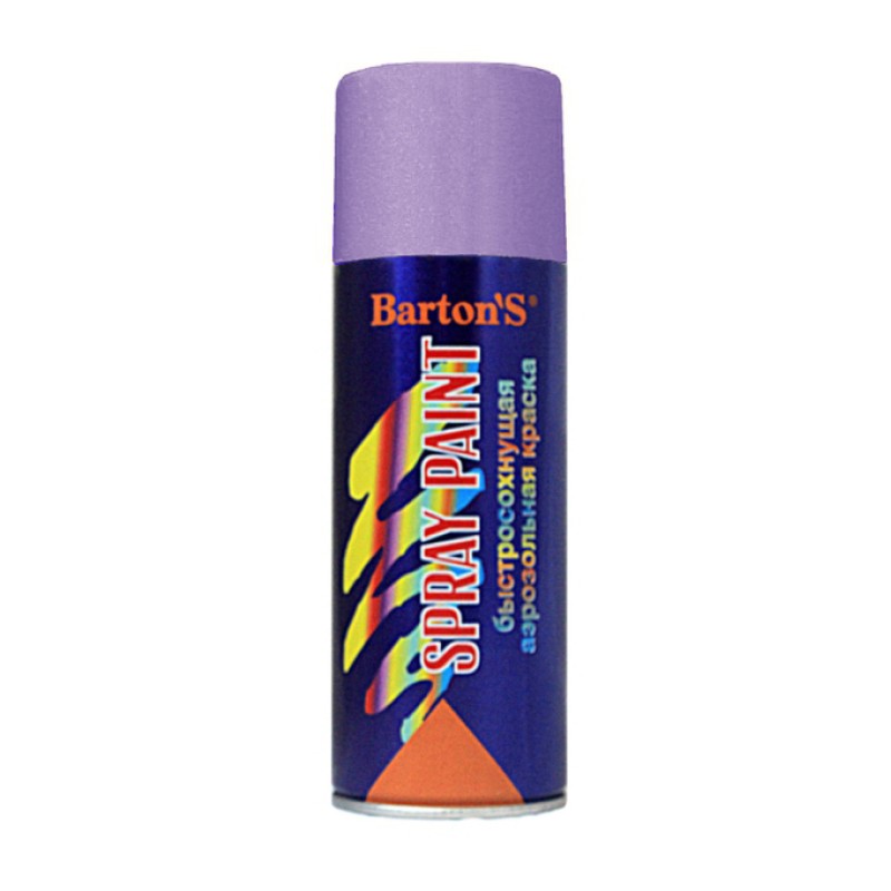 Краска аэрозольная Barton'S Spray Paint Сиреневая глянец в Казани
