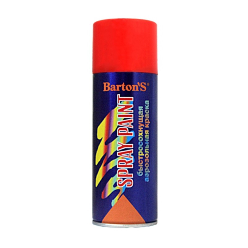 Краска аэрозольная Barton'S Spray Paint Красная глянец в Казани