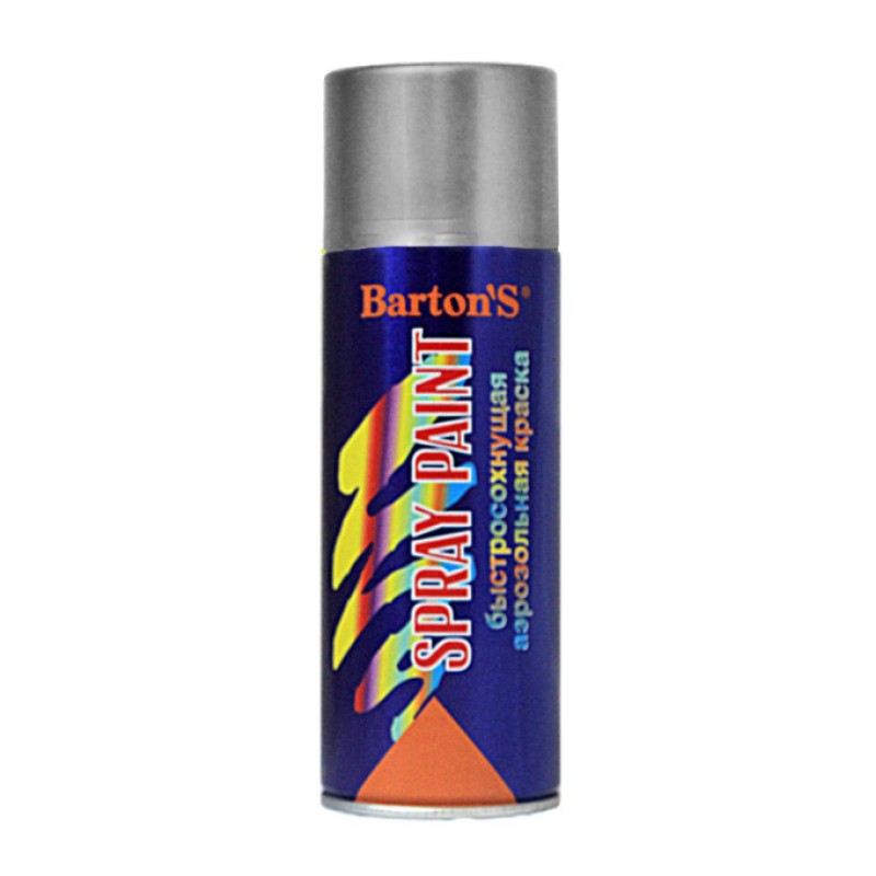 Краска аэрозольная Barton'S Spray Paint Серебро в Казани