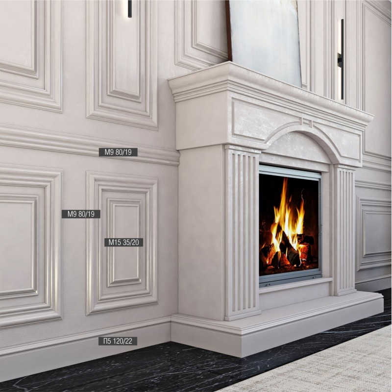 Плинтус напольный из дюрополимера П5 120-22 в Казани