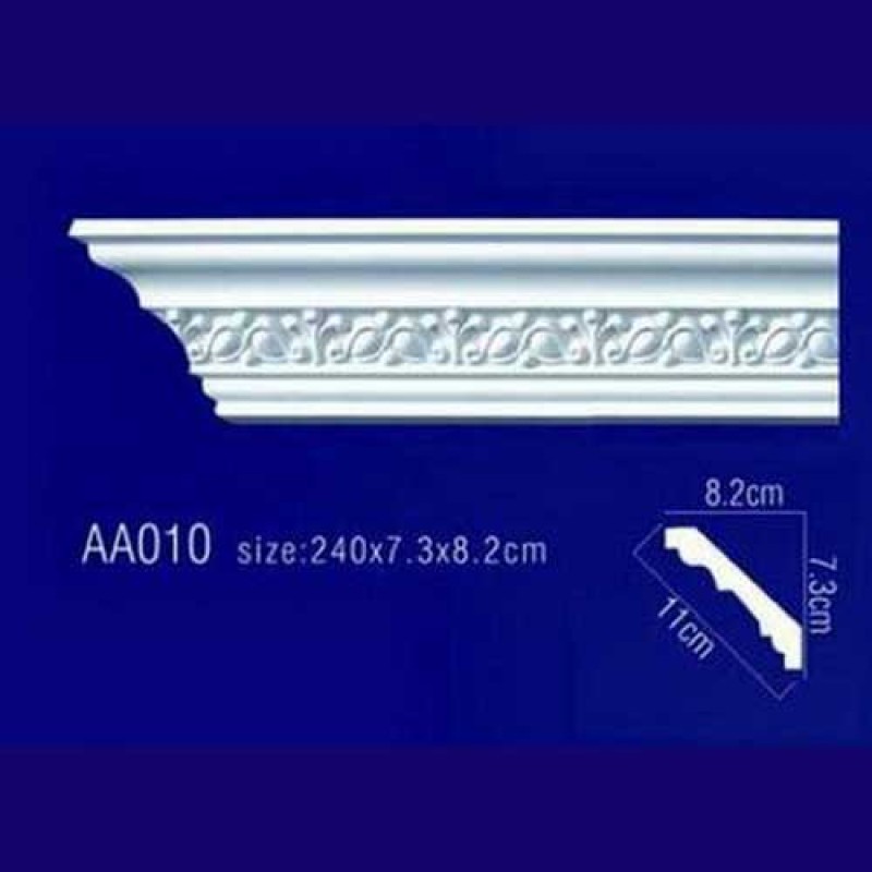 потолочный плинтус с орнаментом Гибкий AA010F в Казани