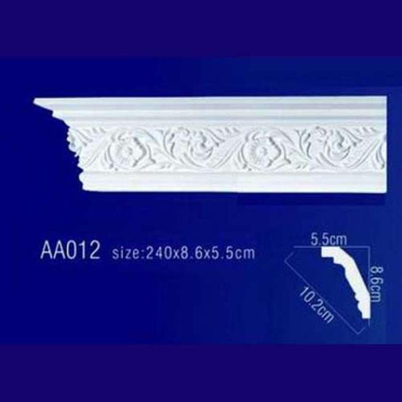 потолочный плинтус с орнаментом Гибкий AA012F в Казани