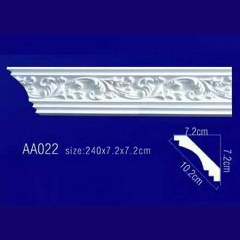 потолочный плинтус с орнаментом Гибкий AA022F в Казани