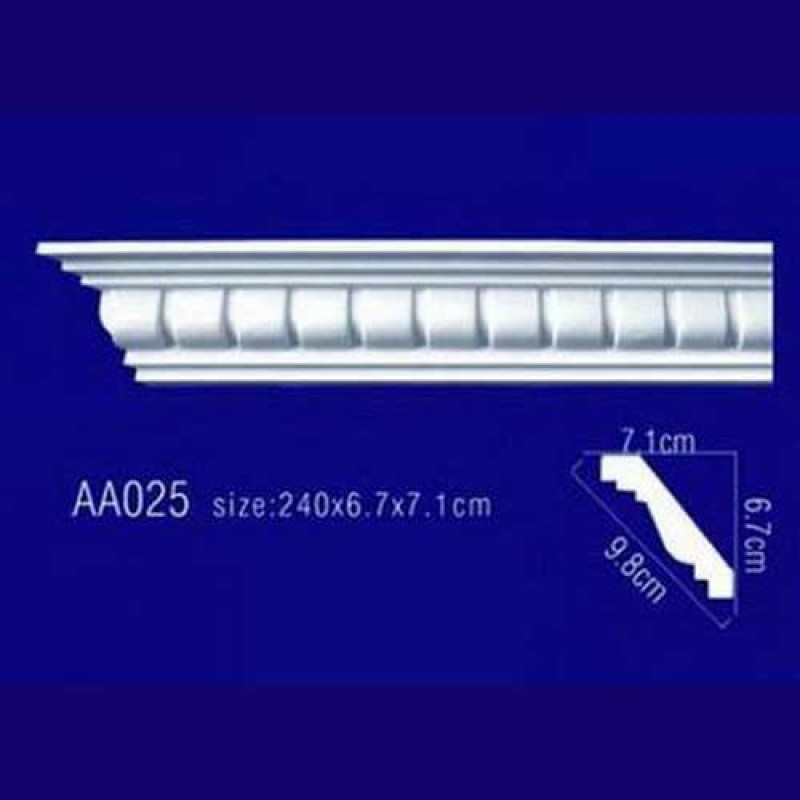 потолочный плинтус с орнаментом Гибкий AA025F в Казани