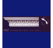 потолочный плинтус с орнаментом Гибкий AA027F