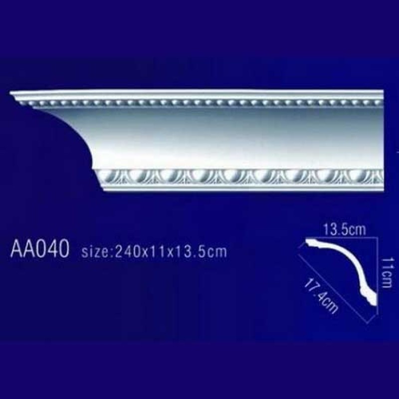 потолочный плинтус с орнаментом AA040 в Казани