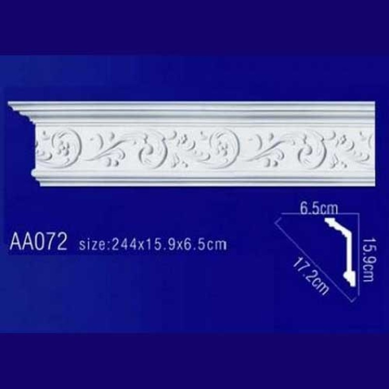 потолочный плинтус с орнаментом AA072 в Казани