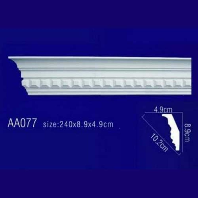 потолочный плинтус с орнаментом Гибкий AA077F в Казани