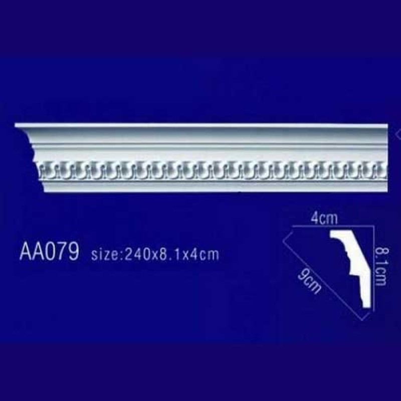 потолочный плинтус с орнаментом Гибкий AA079F в Казани