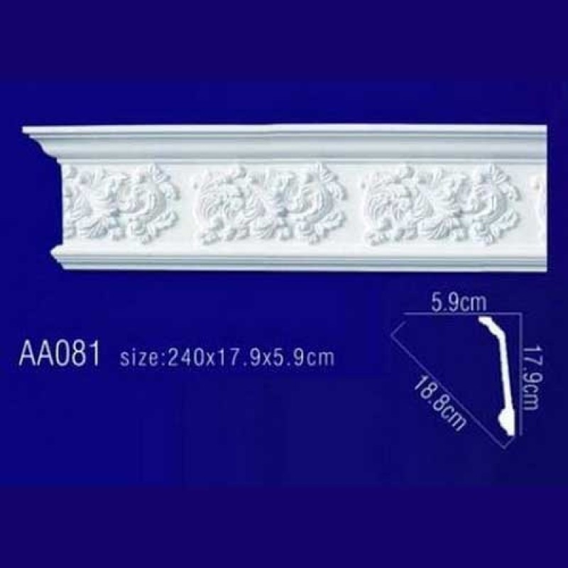 потолочный плинтус с орнаментом AA081 в Казани