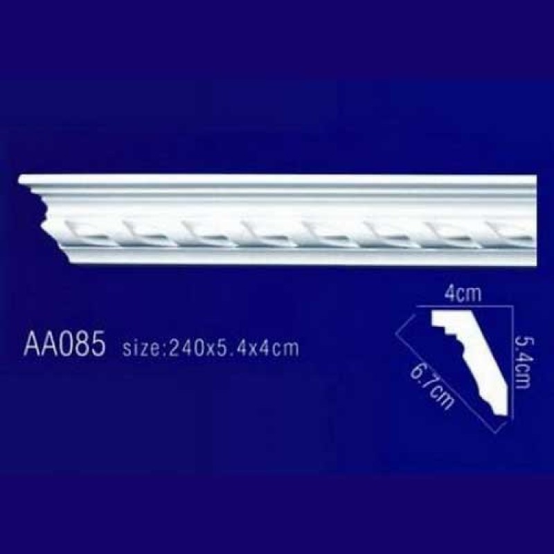 потолочный плинтус с орнаментом Гибкий AA085F в Казани