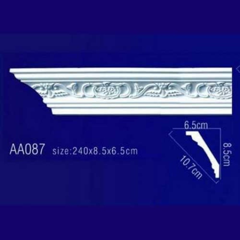 потолочный плинтус с орнаментом Гибкий AA087F в Казани